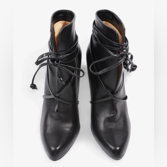 Christian Louboutin S.I.T Rain Ankle Boots 100 Black Leather size 38 - Picture 2 of 11